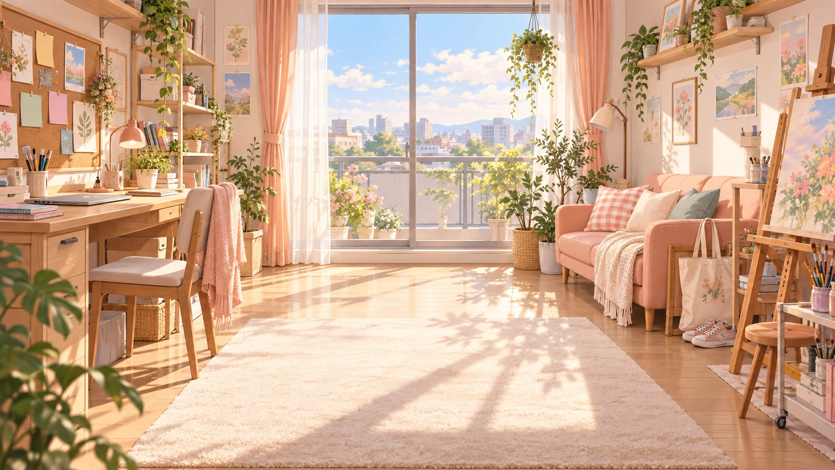 Hana’s illustrated room